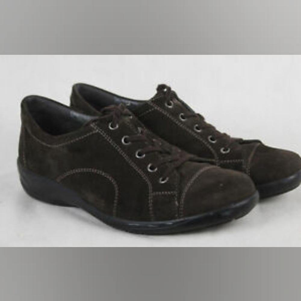 Semler Women's Leather/Suede Grey/Blackish Loafer Sneakers Size 5 Uk